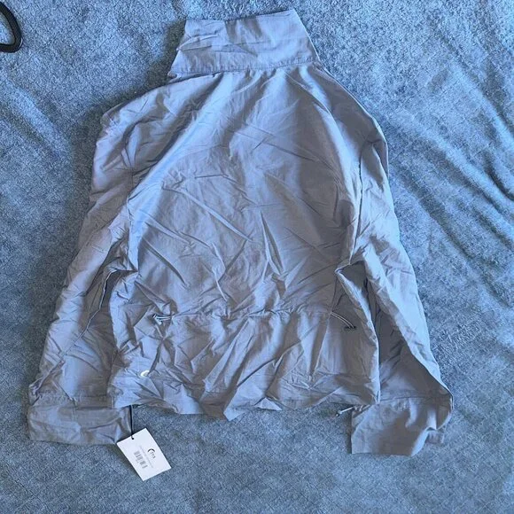 Zyia Active Blue Windbreaker Cropped Women Large - Picture 3 of 9